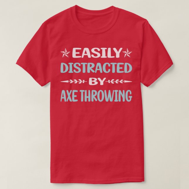 Lustigt distraherat ax Throwing T Shirt (Design framsida)