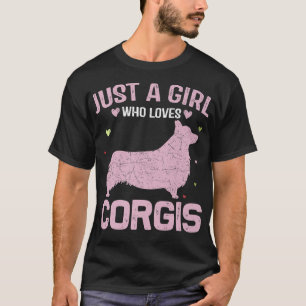 Lustigt Djur älskare Women Bara en flicka som Kärl T Shirt