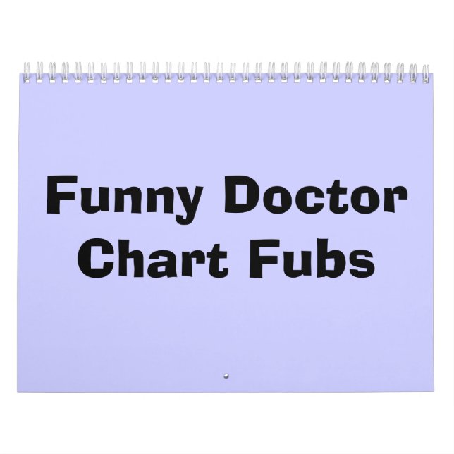 Lustigt DoctorChart Fubs Kalender (Omslag)