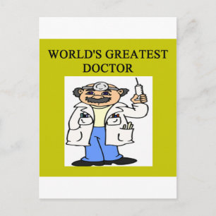 Lustigt doktor skämt! vykort