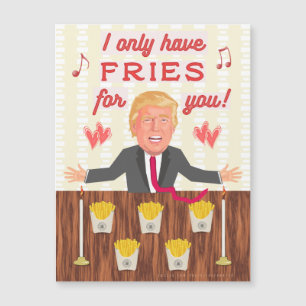 Lustigt Donald Trump Fast Food Fries Valentine Day