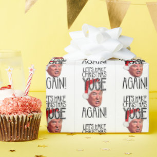 Lustigt Donald Trump Gör jul Yuge igen 2024 Presentpapper
