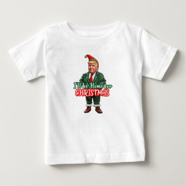 Lustigt Donald Trump-jul... Jag kommer hem T Shirt (Framsida)