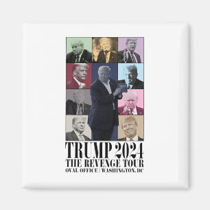 Lustigt Donald Trump Revenge Tour Ultra Mega Tou Magnet