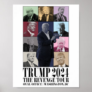 Lustigt Donald Trump Revenge Tour Ultra Mega Tou Poster