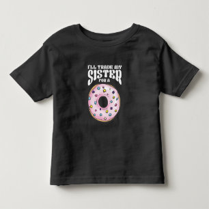 Lustigt Donut älskar Son Brother Foodie T Shirt
