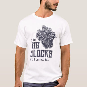 Lustigt dra Tävla I gillar stora block automatisk T Shirt