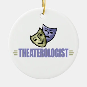 Lustigt Drama-teatern Julgransprydnad Keramik