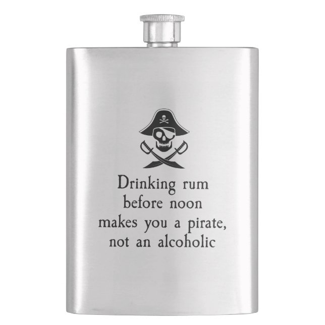 Lustigt drickande Rum du är Pirat Fickplunta (Framsidan)