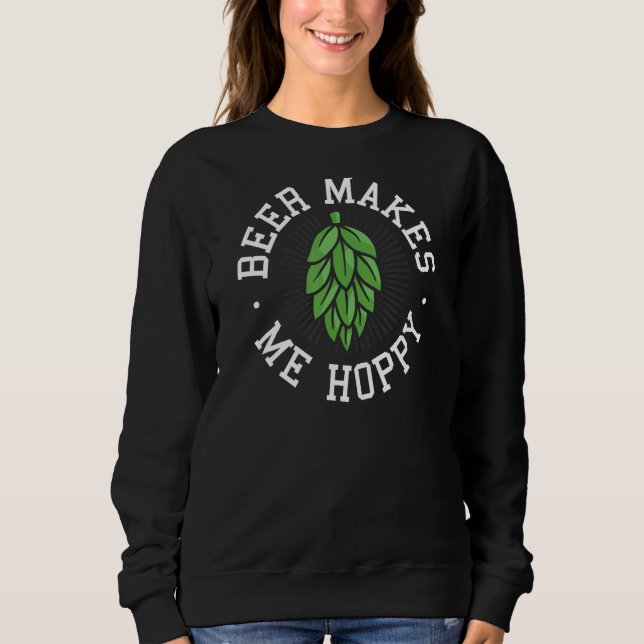 Lustigt dricksöl gör mig till Hoppy Cinco De Mayo  T Shirt (Framsida)