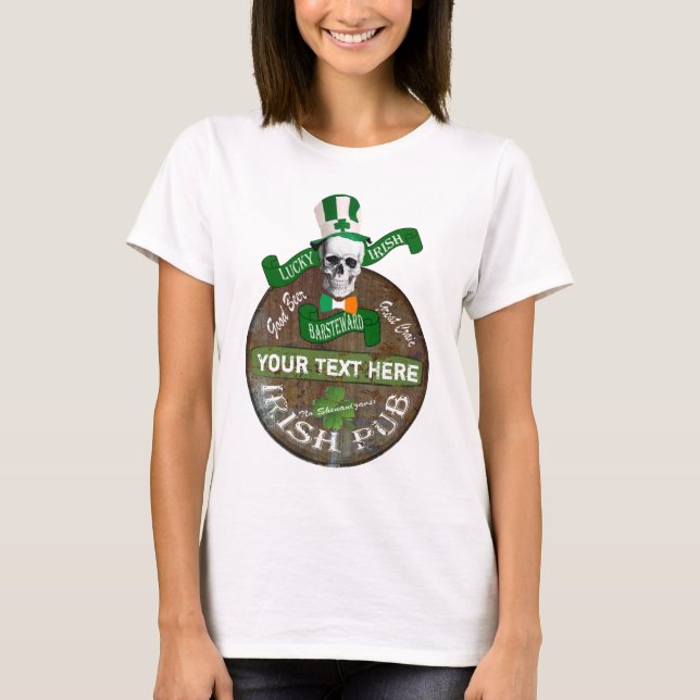 Lustigt drickteam St Patricks T-shirt (Framsida)