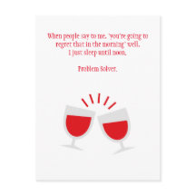 Lustigt Drinking Hangover-vykort