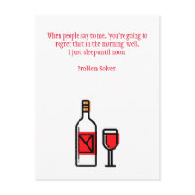 Lustigt Drinking Hangover-vykort