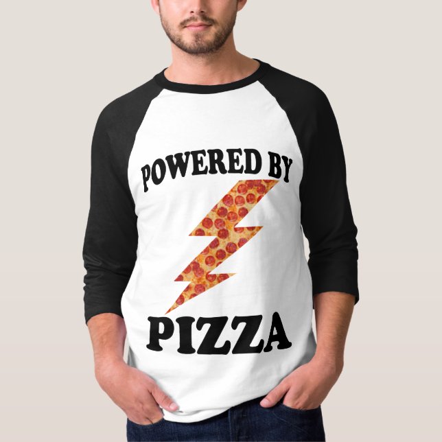 Lustigt driven av Pizza Coola Pizza T Shirt (Framsida)