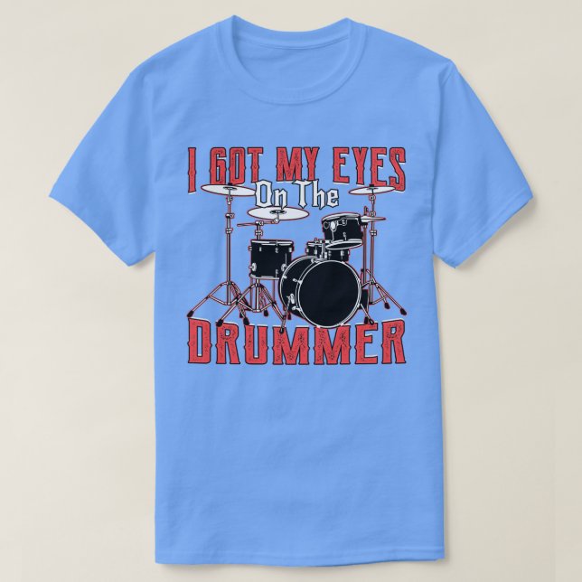 Lustigt Drummer Musician och Drum Älskare Gift Ide T Shirt (Design framsida)
