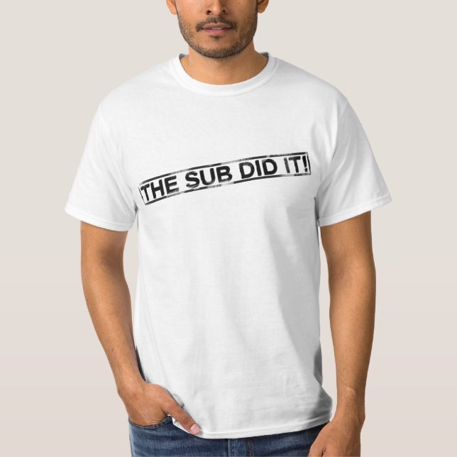 Lustigt e-postmeddelande - Underdelen gjorde det T-shirt (Framsida)