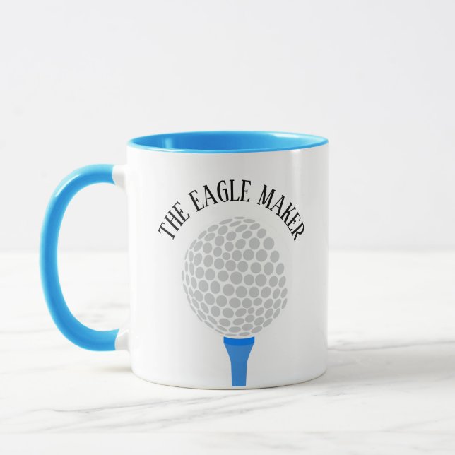 Lustigt Eagle Maker Golf Boll Tee Mugg (Vänster)