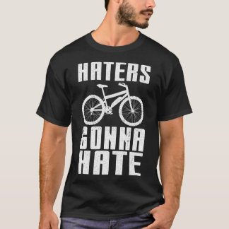 Lustigt EBike Design Haters Gonna Hate Electric T Shirt