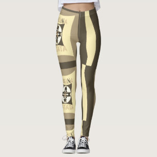 Lustigt edgy inspirerat leggings