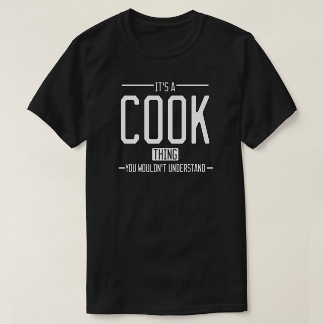 Lustigt efternamn i Cook-familjen T Shirt (Design framsida)