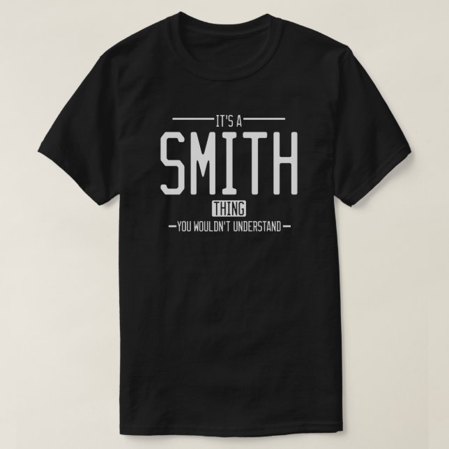 Lustigt efternamn, kul familj t shirt (Design framsida)
