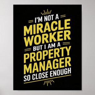 Lustigt Egendom Manager Wall Art Art - Jag är inge Poster