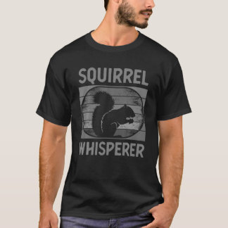 Lustigt ekorre Whisperer Art Manar Women Kids Squi T Shirt