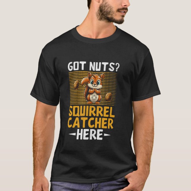 Lustigt ekorrejakt, ekorrelager Catcher Lov T Shirt (Framsida)