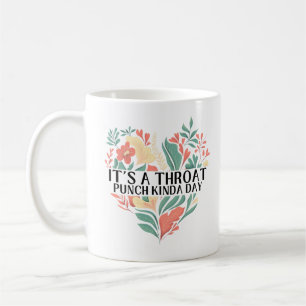 Lustigt Elegant Blommigt Det är en Throat Slår Kin Kaffemugg