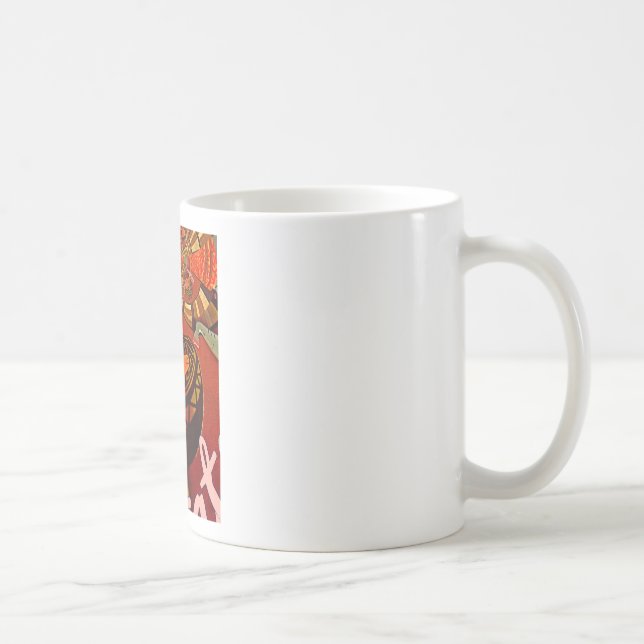 Lustigt Elegant Giraffe-befullmäktigad afrikansk S Kaffemugg (Höger)