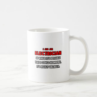 Lustigt elektriker ... Mycket osannolikt Kaffemugg