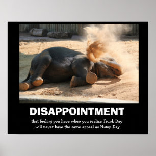 Lustigt Elephant, OTILLDELNING (ej fup day) Poster