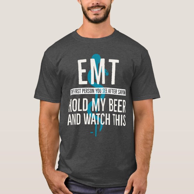 Lustigt EMT T-Shirt (Framsida)