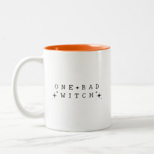 Lustigt en dålig Witch Modern Halloween Två-Tonad Mugg