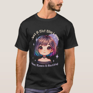 Lustigt en söt flicka som leker sig för familjetol t shirt