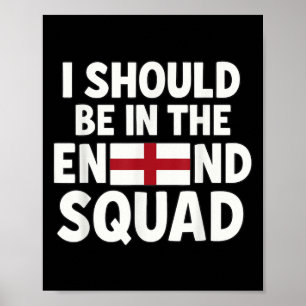 Lustigt England Fläkt, jag borde vara med på torgs Poster
