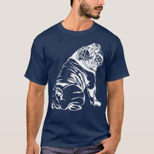 Lustigt English Bulldog hund    hundgift T Shirt