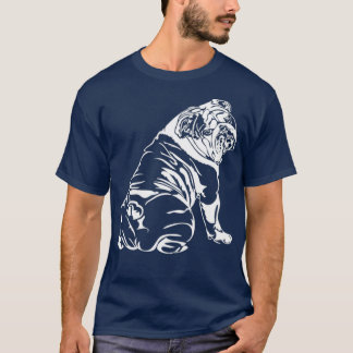 Lustigt English Bulldog hund    hundgift T Shirt