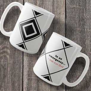Lustigt enkelt anrop Pappa-kaffe Mugg