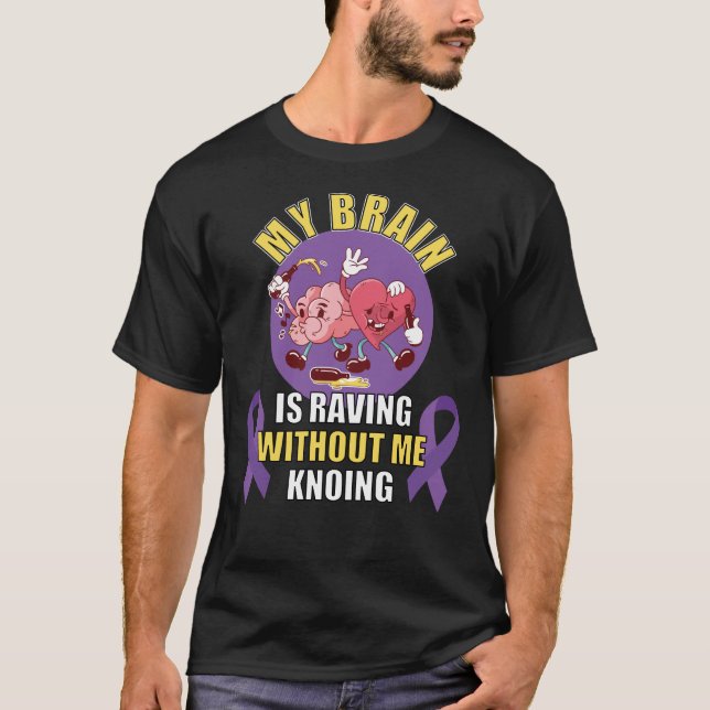Lustigt Epilepsi T Shirt (Framsida)