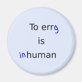 Lustigt erg är omänskliga citattecken magnet