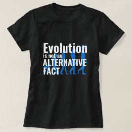 Lustigt "Evolution is Not a Alternative Fact" T Shirt