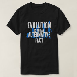 Lustigt "Evolution is Not a Alternative Fact" T Shirt