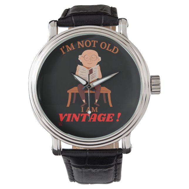 Lustigt Ewatch "JAG ÄR INTE GAMMAL.." Armbandsur (Framsida)
