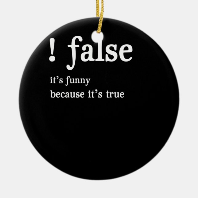 Lustigt falskt programmeringssystem för programmer julgransprydnad keramik (Framsidan)