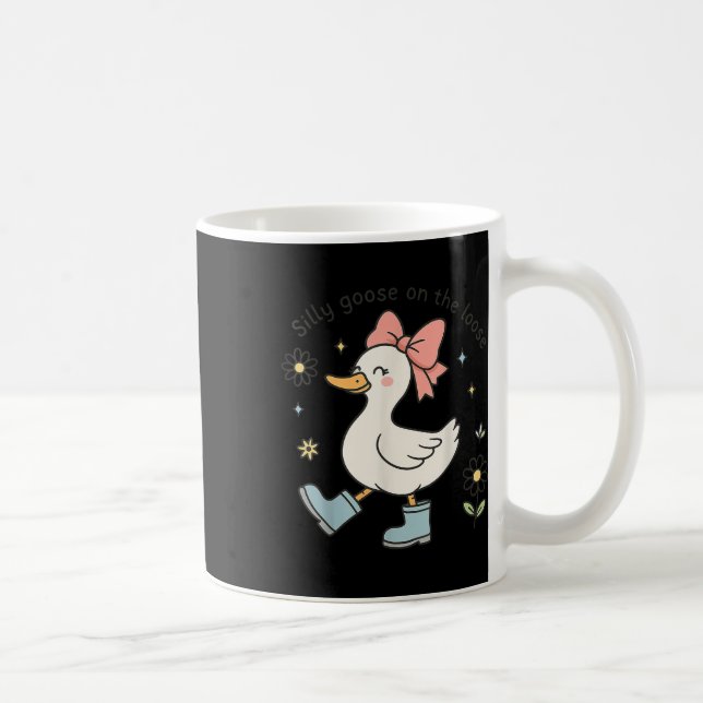 Lustigt Fånig går på slappa matstrutor Kaffemugg (Höger)