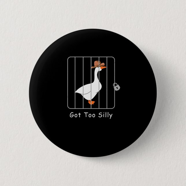 Lustigt Fånig Goose Älskare Mugshot Meme - Har til Knapp (Framsida)