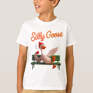 Lustigt Fånig Goose Cute Goose Meme Goose T Shirt