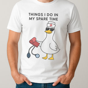 Lustigt Fånig Goose Nurse Sak I gör i mitt område T Shirt