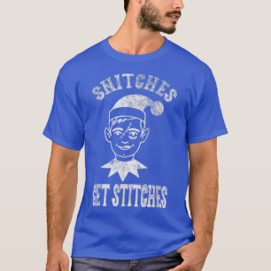 Lustigt Fånig Kids Jul Snitches Hämta titches K T Shirt